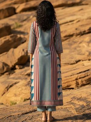 Geometric printed kurta 3