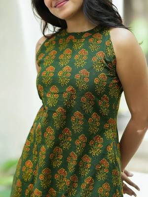 Floral printed regular pure cotton kurta with palazzos 3