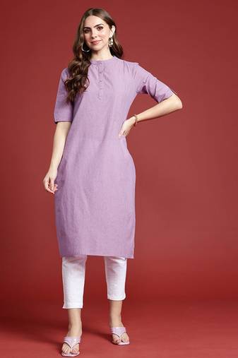 Cotton straight kurta