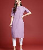 Cotton straight kurta
