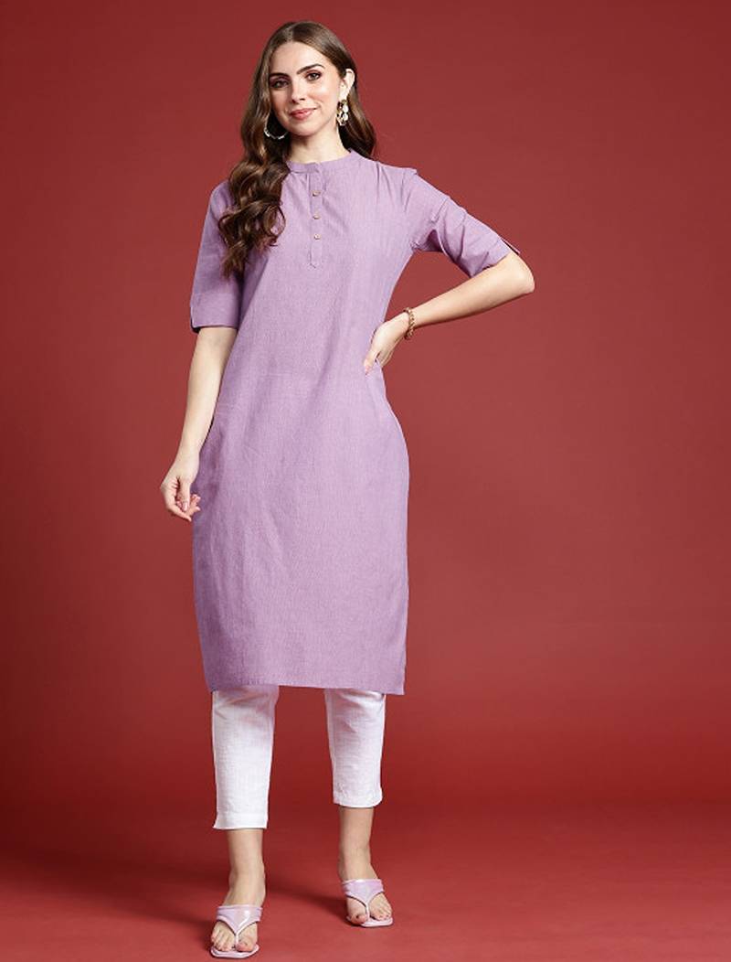 Cotton straight kurta