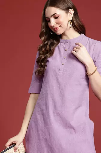 Cotton straight kurta