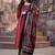 Regular sequinned pure cotton kurta with trousers & with dupatta