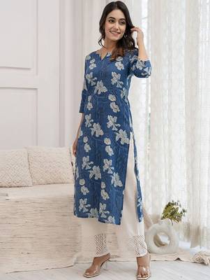 Floral dyed sequinned kurta 3