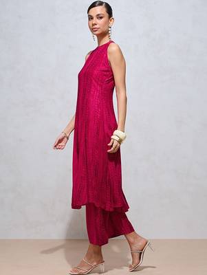 Printed pure cotton kurta with pyjamas 2