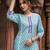 Ethnic motifs printed round neck pure cotton straight kurta