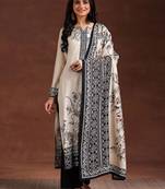 Floral printed kurta with trousers & dupatta