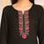 Floral embroidered v-neck straight kurta