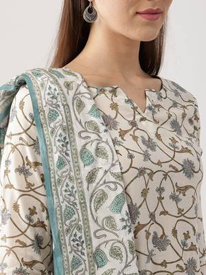 Floral vine pure cotton kurta set 2