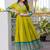 Checked thread work v-neck anarkali kurta