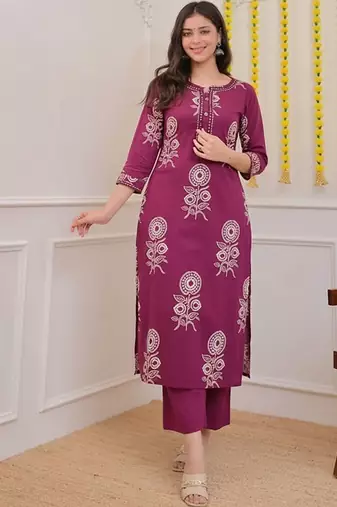 Floral printed floral kurta