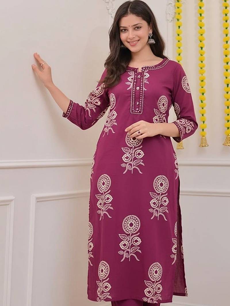 Floral printed floral kurta
