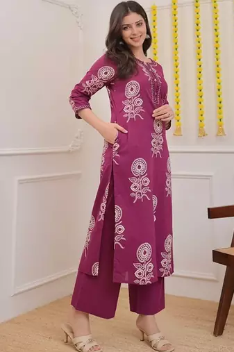 Floral printed floral kurta