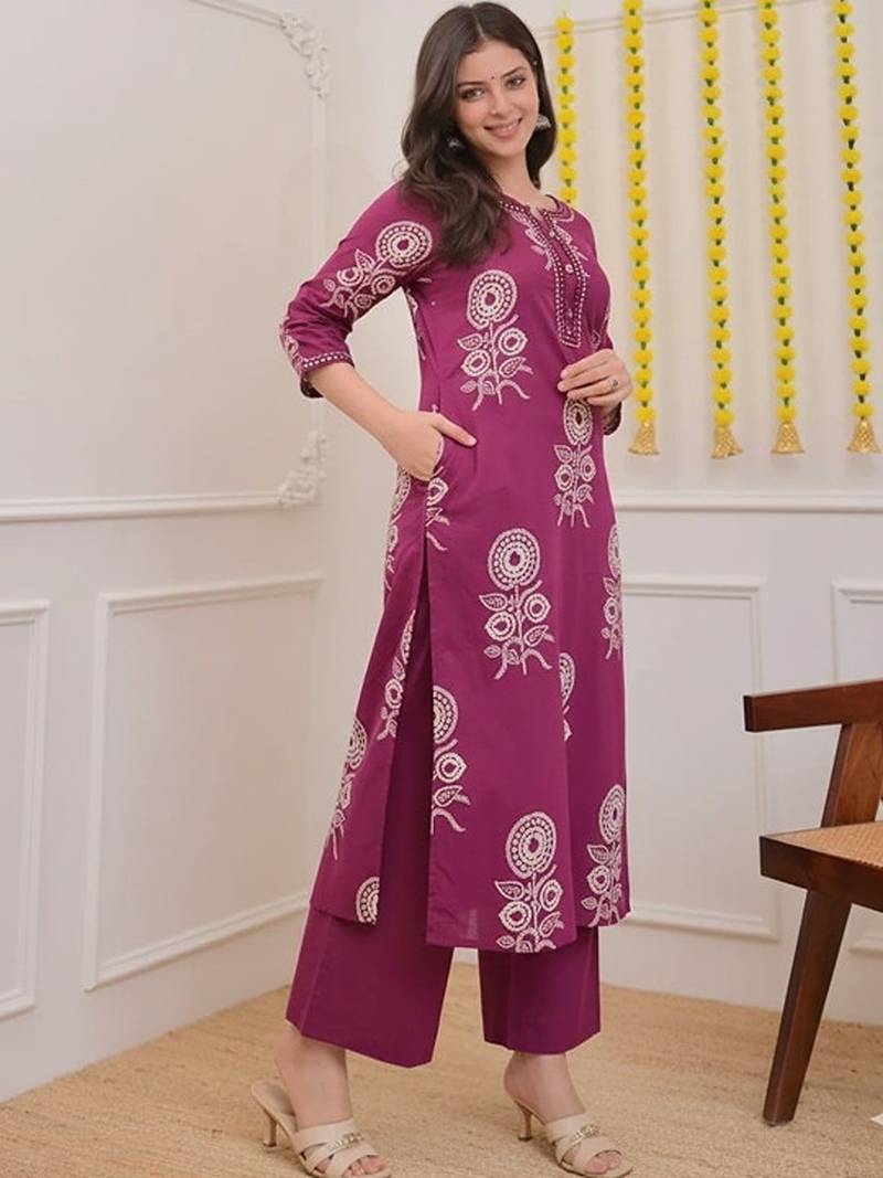 Floral printed floral kurta