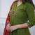Beautiful jaipuri a green colored cotton anarkali kurta set