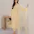 Yellow chanderi silk sequin long kurta set with embroidered organza dupatta