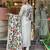 White chanderi silk sequin v-neck sharara set with printed satin silk dupatta