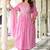 Beautiful jaipuri elegant embroidered anarkali pink kurta set with dupatta