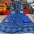Beautiful jaipuri a blue a-line kurta set
