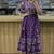 Beautiful jaipuri a purple a-line kurta set