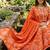 Beautiful jaipuri a orange a-line kurta set