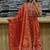Beautiful jaipuri a orange a-line kurta set