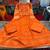 Beautiful jaipuri a orange a-line kurta set