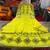 Beautiful jaipuri a yellow a-line kurta set