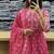 Beautiful jaipuri a pink a-line kurta set