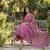 Beautiful jaipuri a pink colored a-line anarkali kurta set