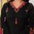 Beautiful jaipuri a black colored embroidered kurta set with a matching dupatta