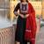 Beautiful jaipuri a three-piece ethnic classic black and maroon color a kurta set with dupatta