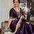 Purple soft silk blend banarasi jacuard work designer saree with blouse