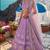 Purple Designer Lehenga Choli with Heavy Embroidery & Net Dupatta