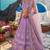 Purple Designer Lehenga Choli with Heavy Embroidery & Net Dupatta