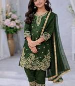 Designer party wear look kids top salwar & dupata