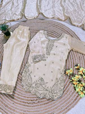 Designer party wear look kids top salwar & dupata 4