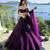 Purple Net Lehenga With Heavy Sequins And Dori Work | Designer Party Wear Wedding Lehenga Choli With Blouse