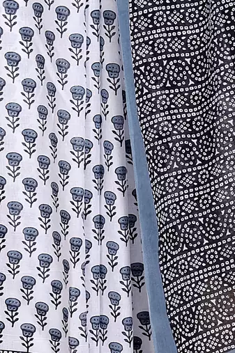 Floral printed  cotton ethnic saree for woman