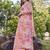 Women peach tie dye georgette fit & flare gown