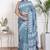 Floral printed pure cotton ethnic saree for woman