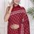 Floral printed pure cotton ethnic saree for woman