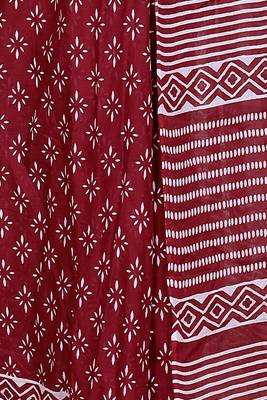 Floral printed cotton ethnic saree for woman 4