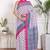 Floral printed pure cotton ethnic saree for woman
