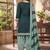 Green printed cotton blend stitched geometric print salwar kurta dupatta for women