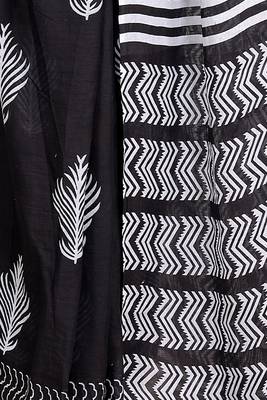 Floral printed  cotton ethnic saree for woman 4