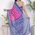 Floral printed pure cotton ethnic saree for woman