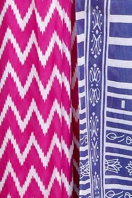 Floral printed cotton ethnic saree for woman 4