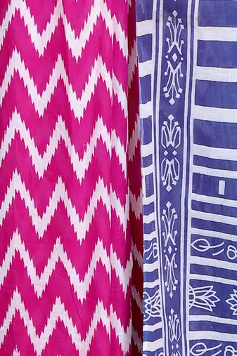 Floral printed  cotton ethnic saree for woman
