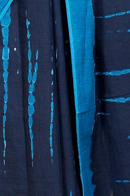 Tie die printed cotton ethnic saree for woman 4